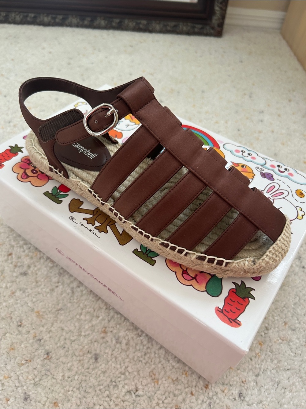 NIB Jeffrey Campbell fisherman espadrille sandal